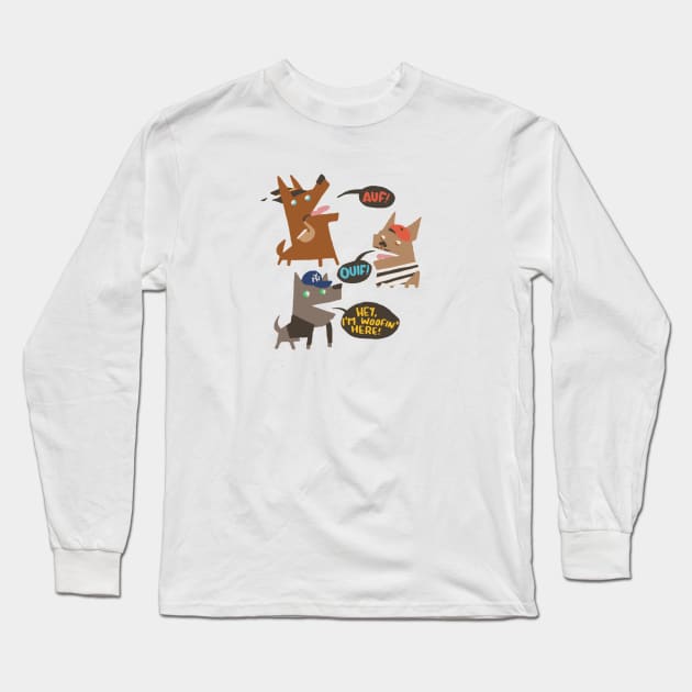 Woof Long Sleeve T-Shirt by fightstacystore